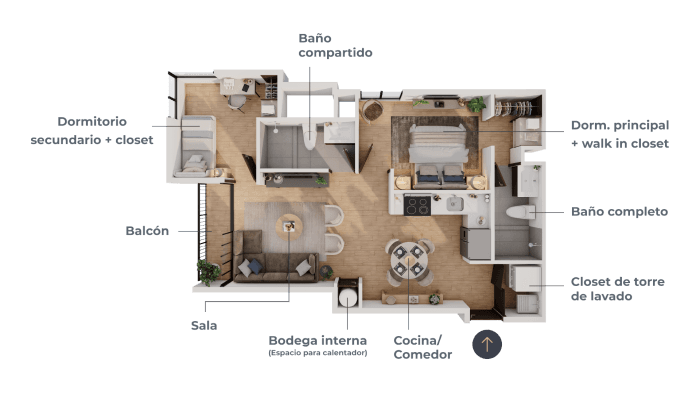 Apartamentos en venta en Mariscal zona 11 en Planos — foto 4