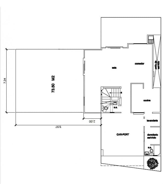 Venta de casa con amplio jardín, El Zapote, zona 2. — foto 7