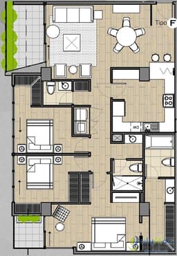 Vendo apartamento  nuevo de tres habitaciones en Muxbal