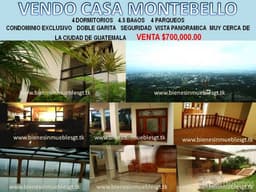 VENDO CASA CARRETERA A EL SALVADOR, MONTEBELLO
