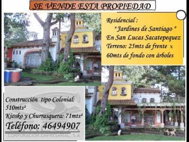 Comprar Casa San Lucas Sacatepéquez Jardines de Santiago — foto 1