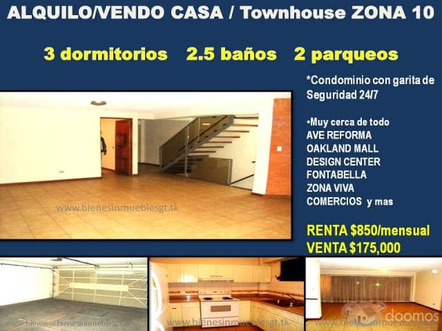 ALQUILO CASA ZONA 10 estilo apartamento — foto 1