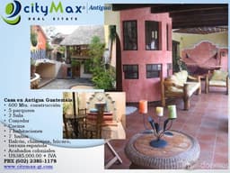 CITYMAX VENDE AMPLIA CASA ANTIGUA GUATEMALA