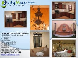 CITYMAX VENDE CASA EN CONDOMINIO ANTIGUA GUATEMALA