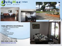 CITYMAX VENDE CASA ANTIGUA GUATEMALA CON PISCINA