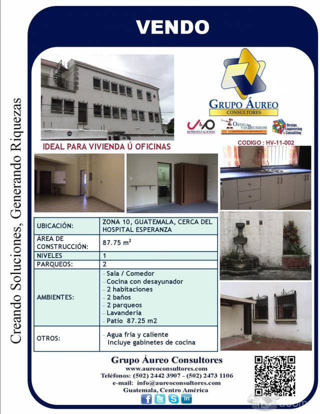 Vendo Apartamento en la zona 10 — foto 1