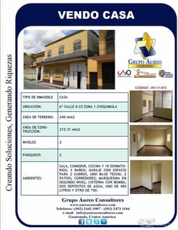 Vendo o Alquilo casa en Chiquimula!!