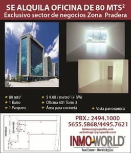 Alquilo Oficina en Zona Pradera zona 10