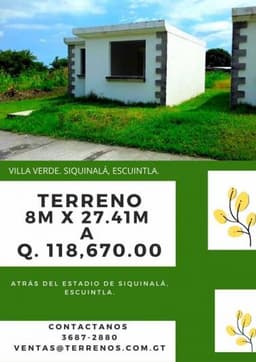 Terrenos en Siquinalá, Escuintla. Guatemala.