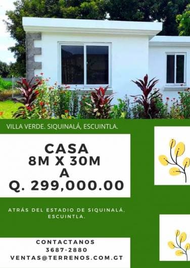 Casas en Siquinala, Escuintla. Guatemala. — foto 1