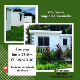 Terrenos en Siquinalá, Escuintla