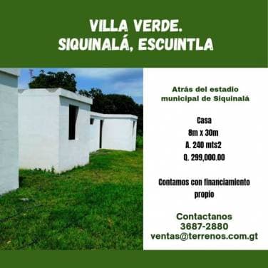 Casa en venta en Siquinalá, Escuintla — foto 1