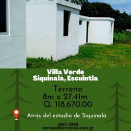 Terrenos en Siquinalá, Escuintla en venta