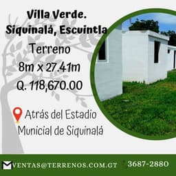 Bonito terreno a la venta en Siquinalá, Escuintla