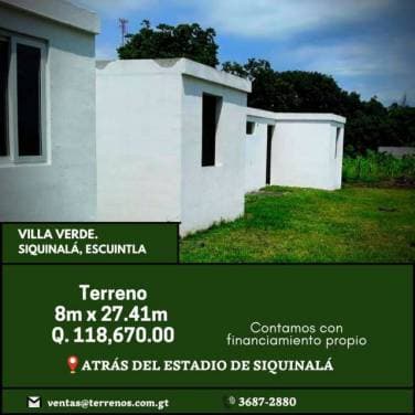 Vendo terreno en Siquinalá, Escuintla — foto 1