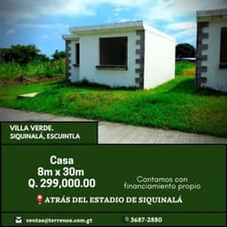 Vendo casa en Siquinalá