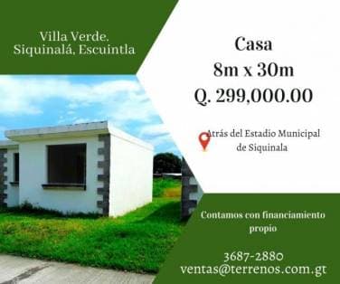 Casa en venta en Siquinalá — foto 1