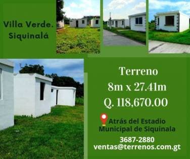Terrenos en venta en Siquinalá — foto 1