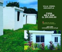 Casa en venta en Siquinalá, con facilidades de pago