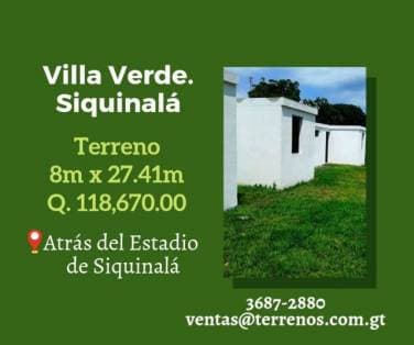 Venta de terrenos en Siquinala — foto 1
