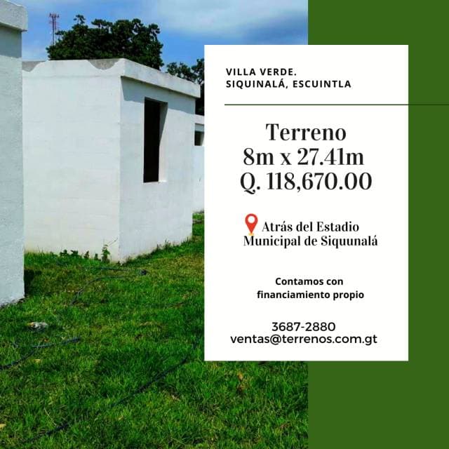 Siquinala, terrenos en venta — foto 1