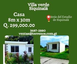 Casa en Siquinalá a la venta