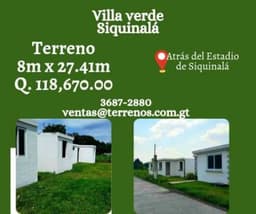 Terrenos en Siquinala a la venta