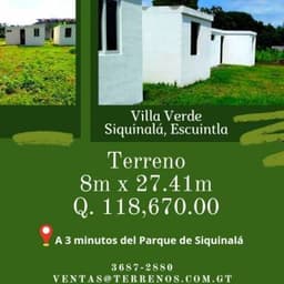 Terrenos en Siquinalá en un ambiente fresco
