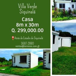 Siquinala, Escuintla, Casa en venta
