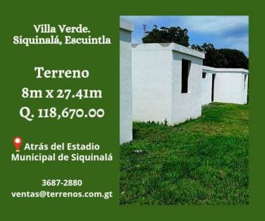 Siquinala, Escuintla, Terrenos en venta — foto 1