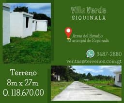 Terrenos disponibles en en Siquinalá
