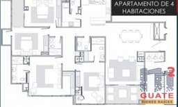 Apartamento de 230.97 m2 de construcción en Venta, Zona 15