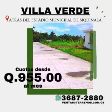 La tierra que mereces... terrenos en venta en Siquinala — foto 1