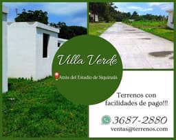 Terrenos planos en Siquinala, venta de terrenos cerca del Estadio