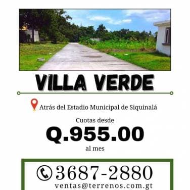 Terrenos en venta en Siquinalá en un área privada y con sus servicios basicos — foto 1