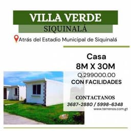 ¿Por qué no invertir tu bono 14 en una casa para tu familia? Casa en Siquinalá