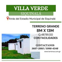 ¿Por qué no invertir tu bono 14 en un terreno para tu familia? Terrenos en Siquinalá