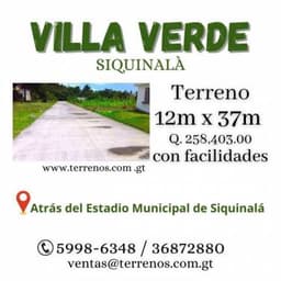 No sabes en que invertir tu dinero? Inviértelo en una propiedad en Siquinalá
