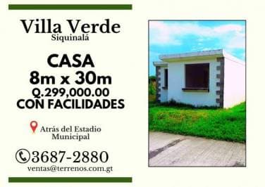 Casa en venta con facilidades en Siquinala — foto 1