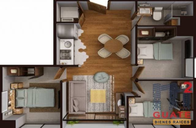 Apartamento de 82.48 m2 de construcción en Renta, Zona 02 — foto 6