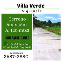 Compra tu terreno en Siquinala
