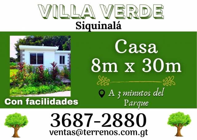 Aproveche, Casa cerca del parque de Siquinala con facilidades — foto 1