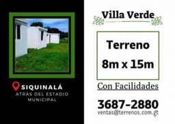 Aprovecha nuestras facilidades de pago en Siquinala
