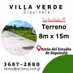 Piensa a futuro e invierte en una propiedad en Siquinala