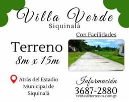 Te gustaría vivir en Siquinala sin pagar una fortuna y con facilidades?