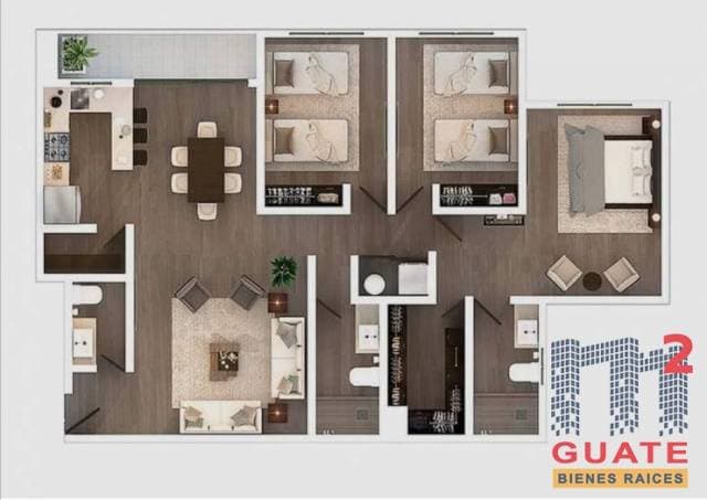 Apartamento de 137 m2 de construcción en Venta, Zona 14 — foto 8