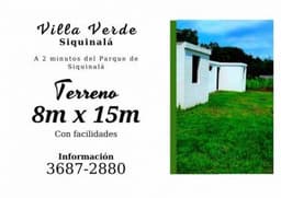 Invierta en un terreno en Siquinala, cerca del Parque