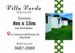 Vendo terreno en Siquinala