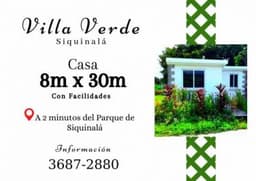 Vendo casa en Siquinalá, a 2 minutos del Parque de Siquinala