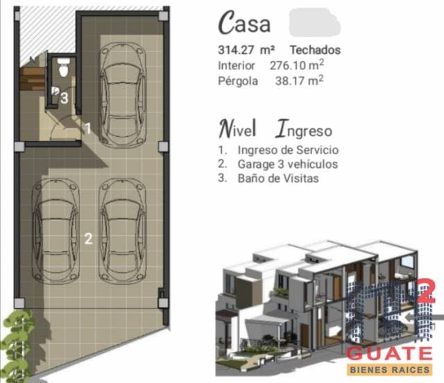 Casa de 340.43 m2 de construcción en Venta, Zona 16 — foto 3